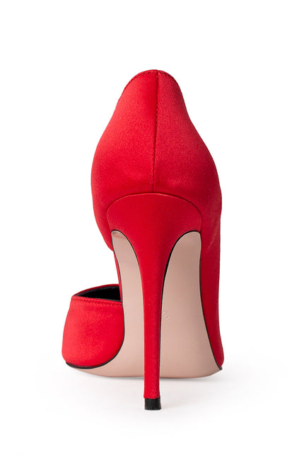 Timeless Desire Pantofi Stiletto din Satin Raspberry