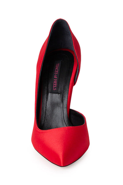 Timeless Desire Pantofi Stiletto din Satin Raspberry