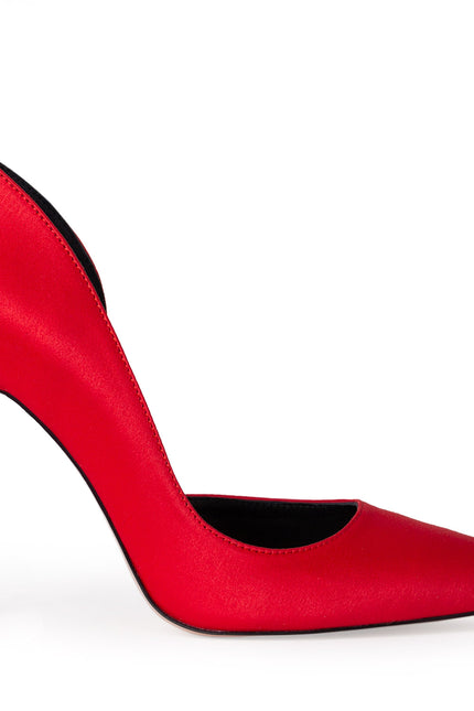 Timeless Desire Pantofi Stiletto din Satin Raspberry