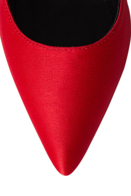 Timeless Desire Pantofi Stiletto din Satin Raspberry