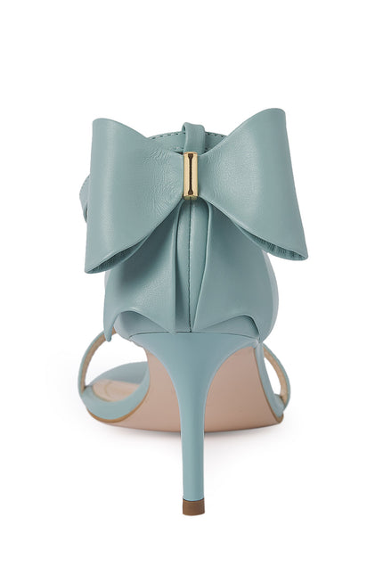 La Chica Romantica Sandale din Piele Nappa Dusty Blue