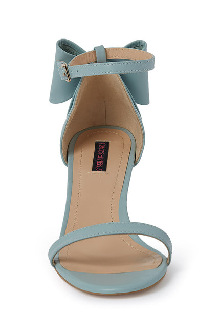 La Chica Romantica Sandale din Piele Nappa Dusty Blue