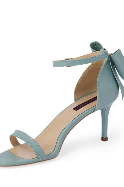 La Chica Romantica Sandale din Piele Nappa Dusty Blue