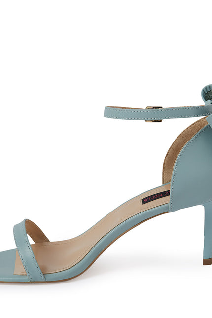La Chica Romantica Sandale din Piele Nappa Dusty Blue