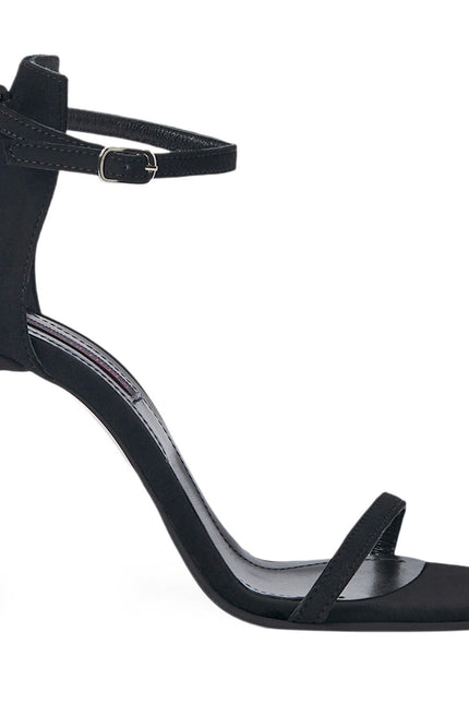 Mars Sandale din Catifea Neagra
