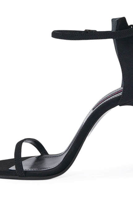 Mars Sandale din Catifea Neagra