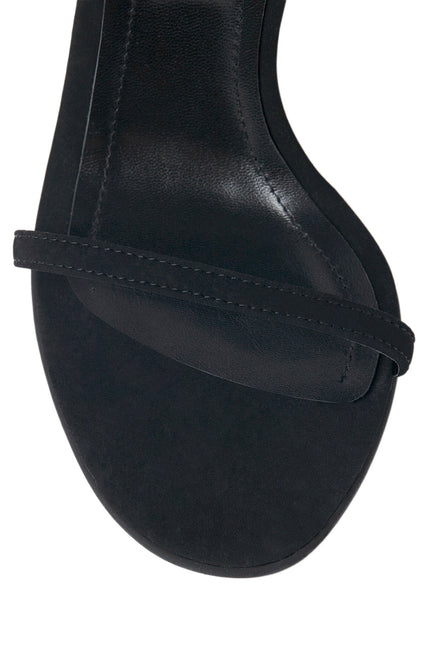 Mars Sandale din Catifea Neagra