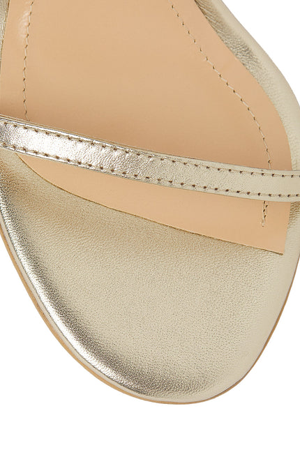 Mars Sandale din Piele Nappa Gold