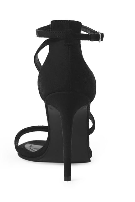 Mirror Mirror On The Wall Sandale din Piele Intoarsa Neagra