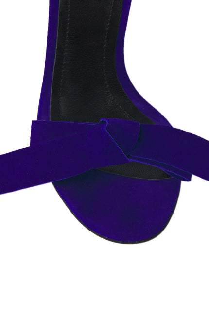 Serendipity Sandale din Piele Intoarsa Indigo