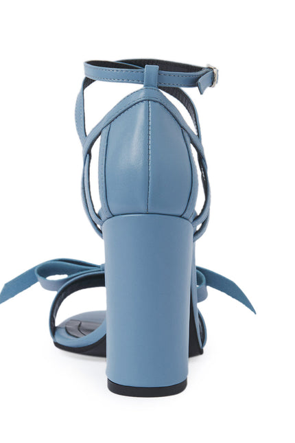 Serendipity Sandale din Piele Nappa Light Blue