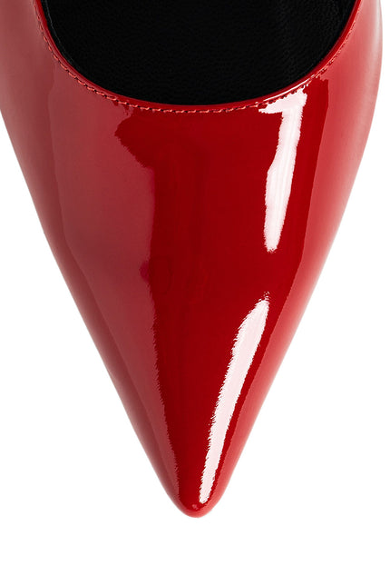 Extract De Sine Pantofi Slingback din Piele Lacuita Rosie