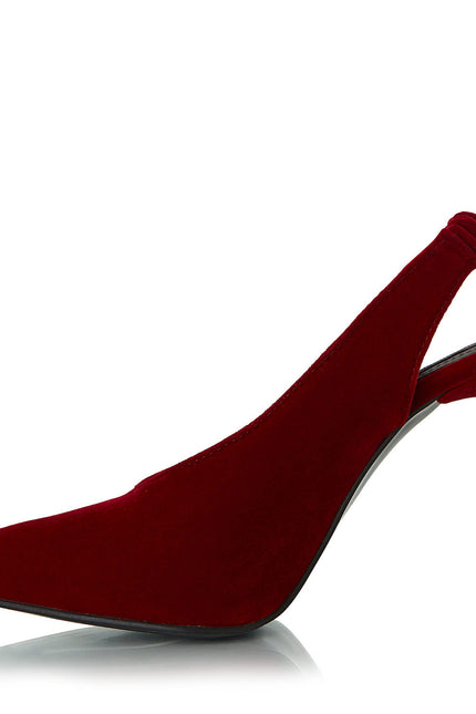 Heliosphere Pantofi Slingback din Catifea Bordeaux