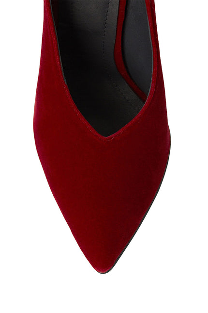 Heliosphere Pantofi Slingback din Catifea Bordeaux