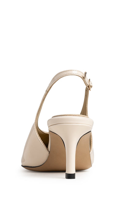 Ligne Douce Pantofi Slingback din Piele Lacuita Ivoire