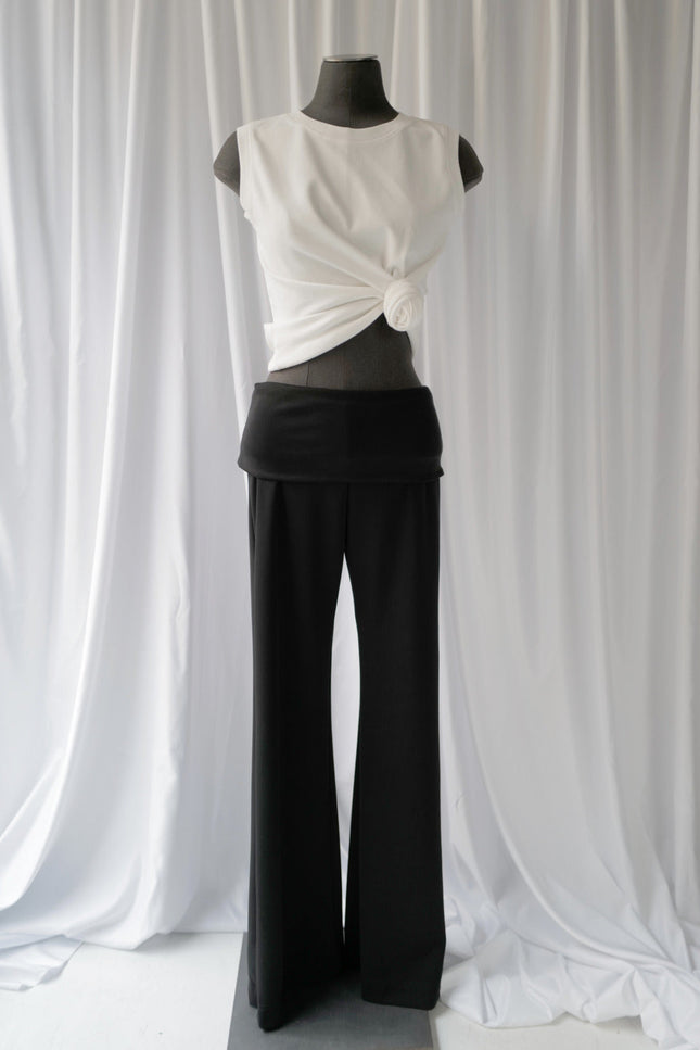 Suede-Touch Cupro Trousers (Back to stock)