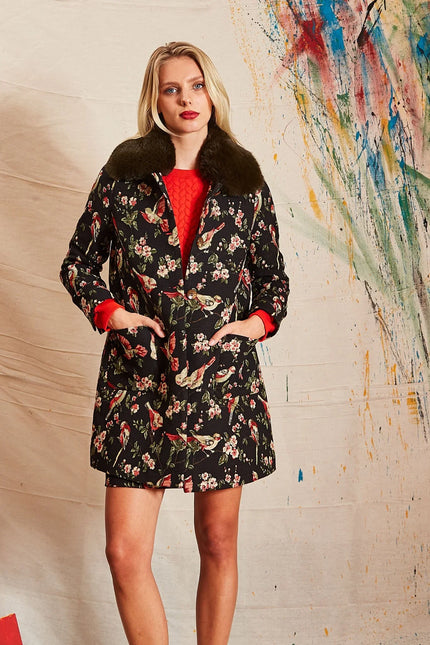 Dryden Tweet Jacquard Coat - Detail 3