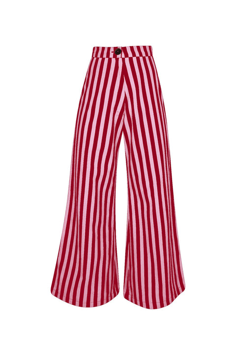 State Of Georgia I BOARDWALK LINEN PANT IN WHIPPY RED/PINK