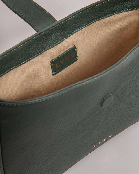 EVÉN I VALENTA Baguette Bag - Dark Green