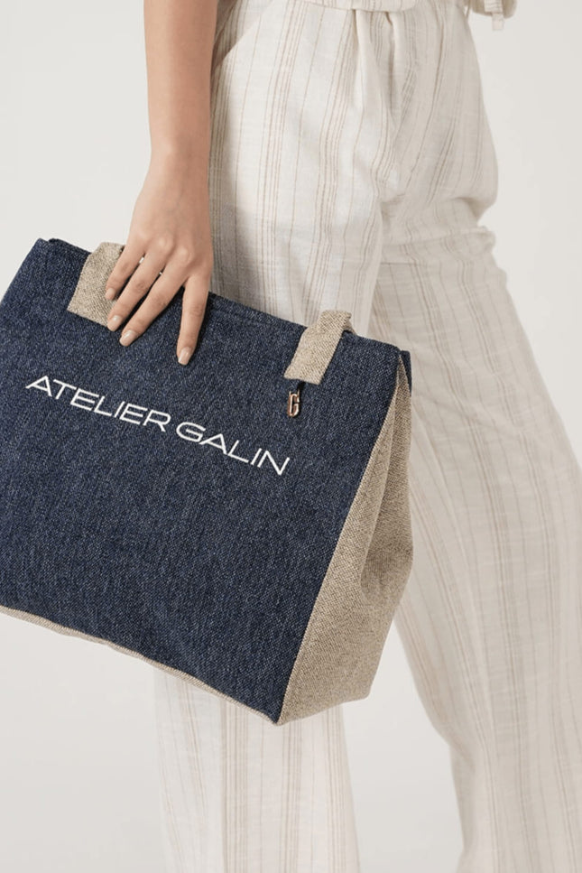 Atelier Galin | Vela Tote Bag N°1 - Azure & Dune