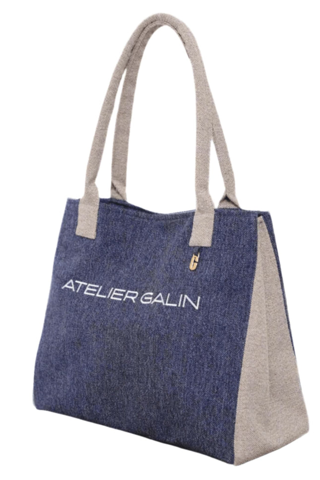 Atelier Galin | Vela Tote Bag N°1 - Azure & Dune