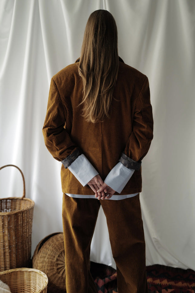 Tailored Corduroy Vintage Style Blazer EDINBURGH( Back to stock )