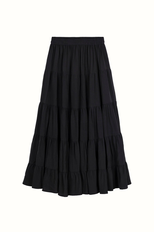 Bel Cashmere | Falda Colette de seda negra