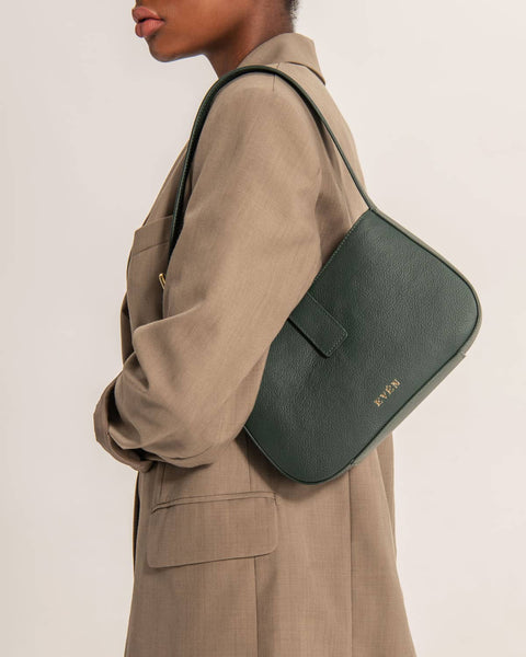 EVÉN I VALENTA Baguette Bag - Dark Green