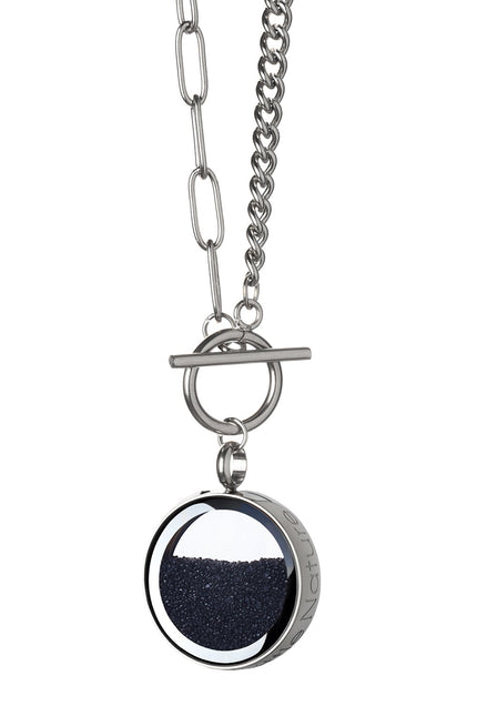 My Little Nature I Handmade Volcanic Sand Necklace with Toggle Clasp – Nature-Inspired Jewelry