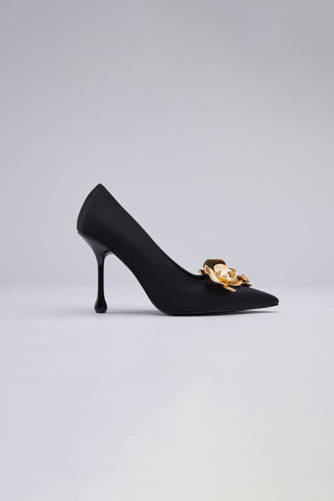 Icy Wong | Flora Silk Pumps