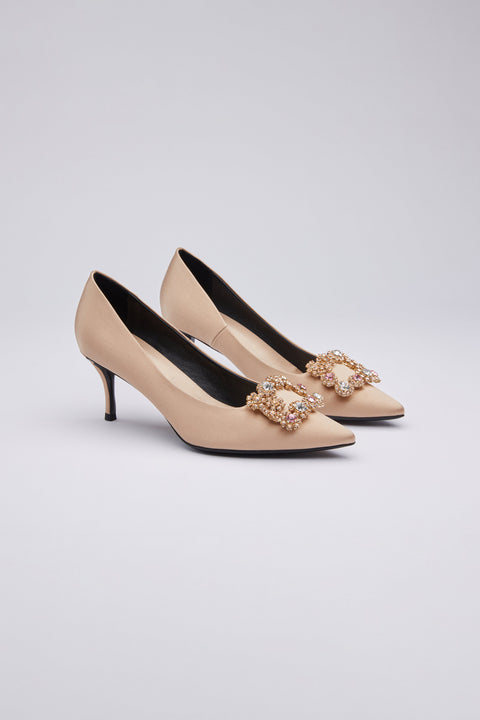 Icy Wong | Elsie Silk Pumps