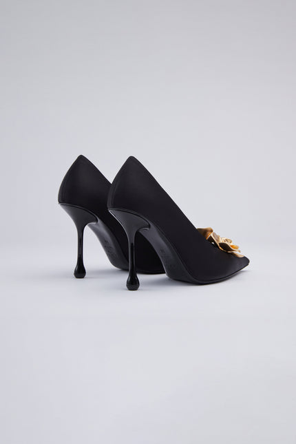 Icy Wong | Flora Silk Pumps