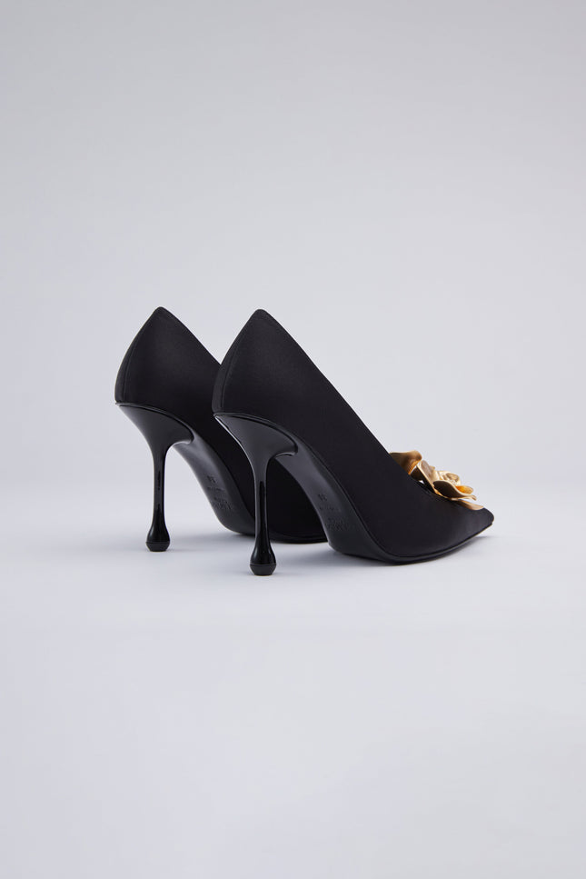 Icy Wong | Flora Silk Pumps
