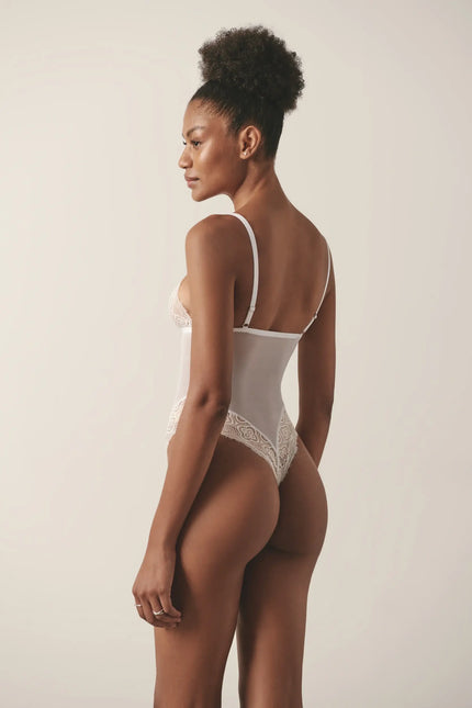 Luciela | WHITE SHEER MESH BODYSUIT