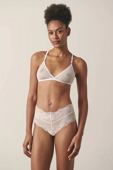 Luciela | WHITE LACE HIPSTER BRIEF