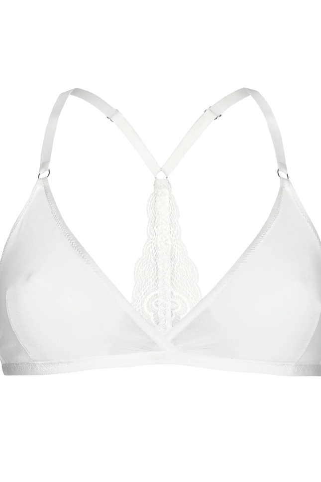 Luciela | WHITE SHEER MESH BRALETTE
