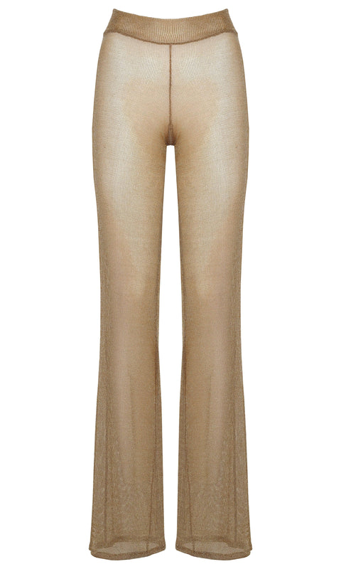 Antoninias | Nety Wide Leg trousers gold