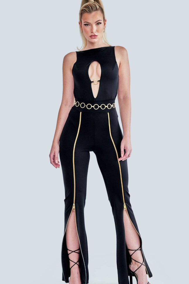 Antoninias | Zipnisa Wide Leg trousers black
