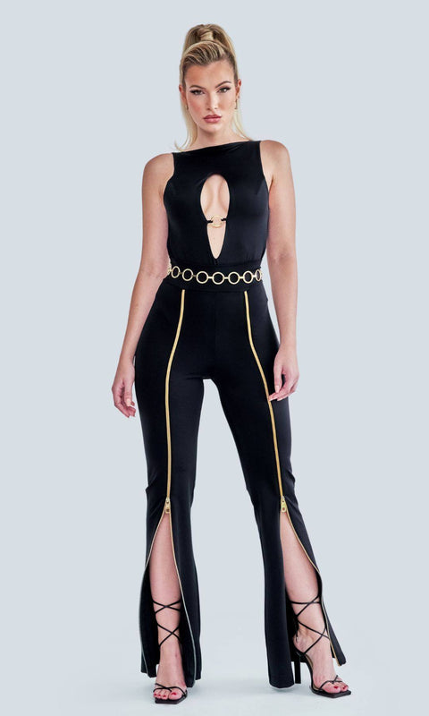 Antoninias | Zipnisa Wide Leg trousers black