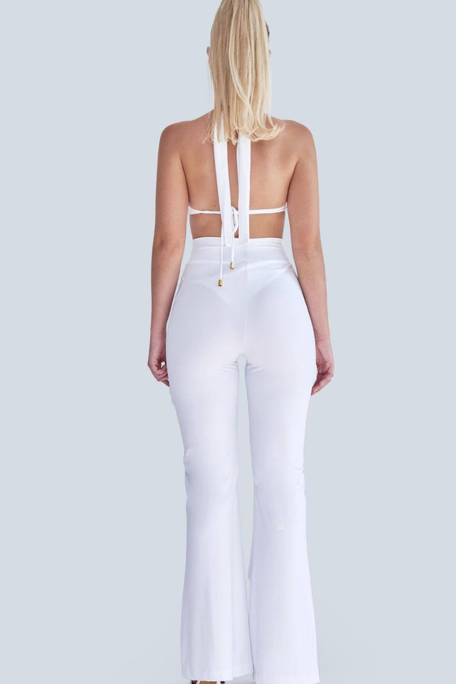 Antoninias | Zipnisa Wide Leg trousers white
