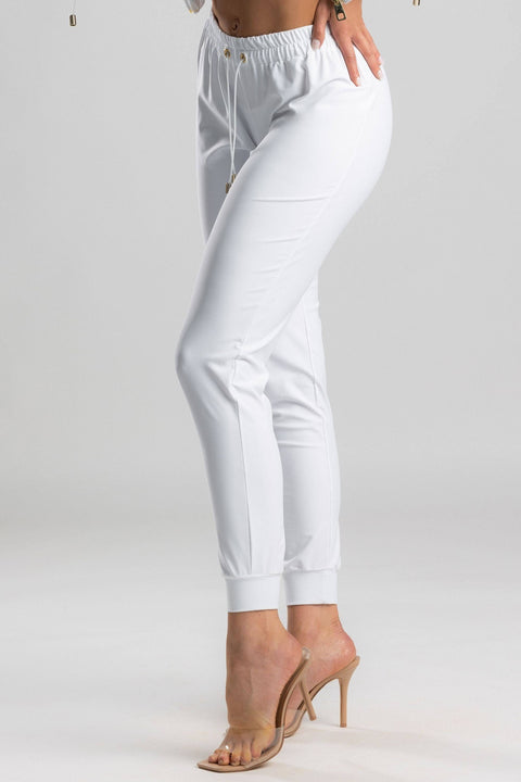 Antoninias | Sweatpants Elegant white