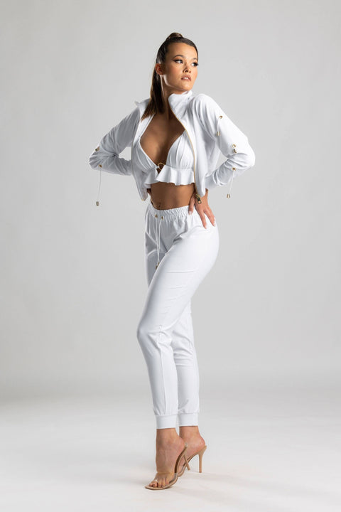 Antoninias | Sweatpants Elegant white