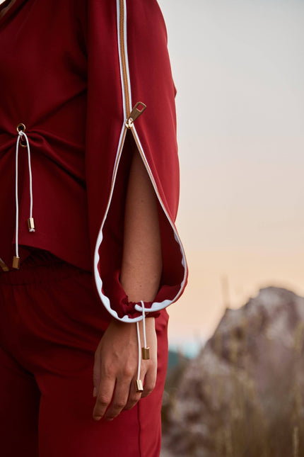 Antoninias | Voguish Tracksuit Set red