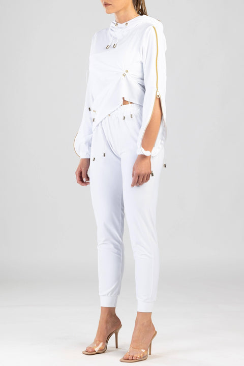 Antoninias | Sheek Hoodie white