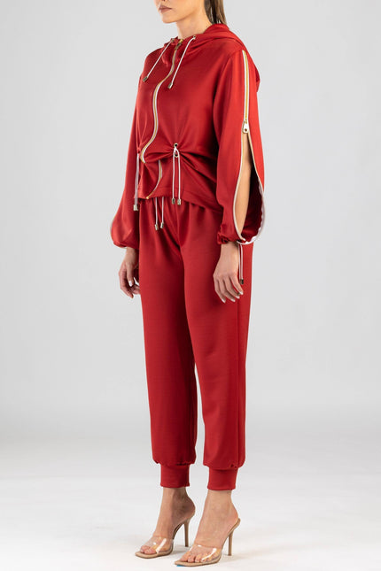 Antoninias | Voguish Tracksuit Set red