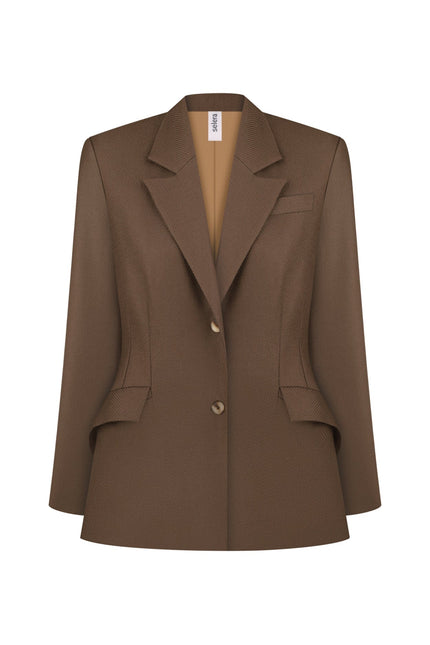 woolen jacket brown