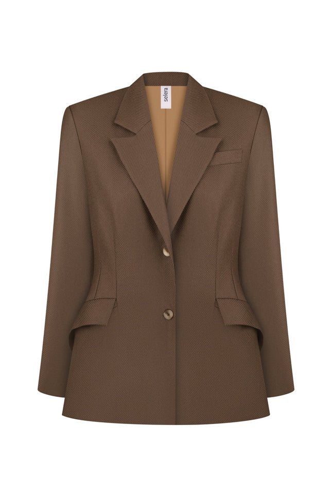 woolen jacket brown