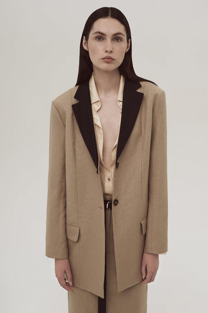 Nettles wool jacket, ramie wool jacket, Burberry wool