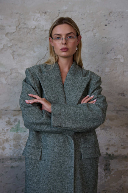 BÚDZIKO | COPENHAGEN WOOLEN GREEN COAT