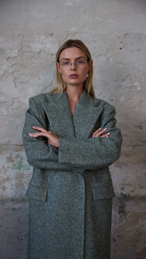 BÚDZIKO | COPENHAGEN WOOLEN GREEN COAT